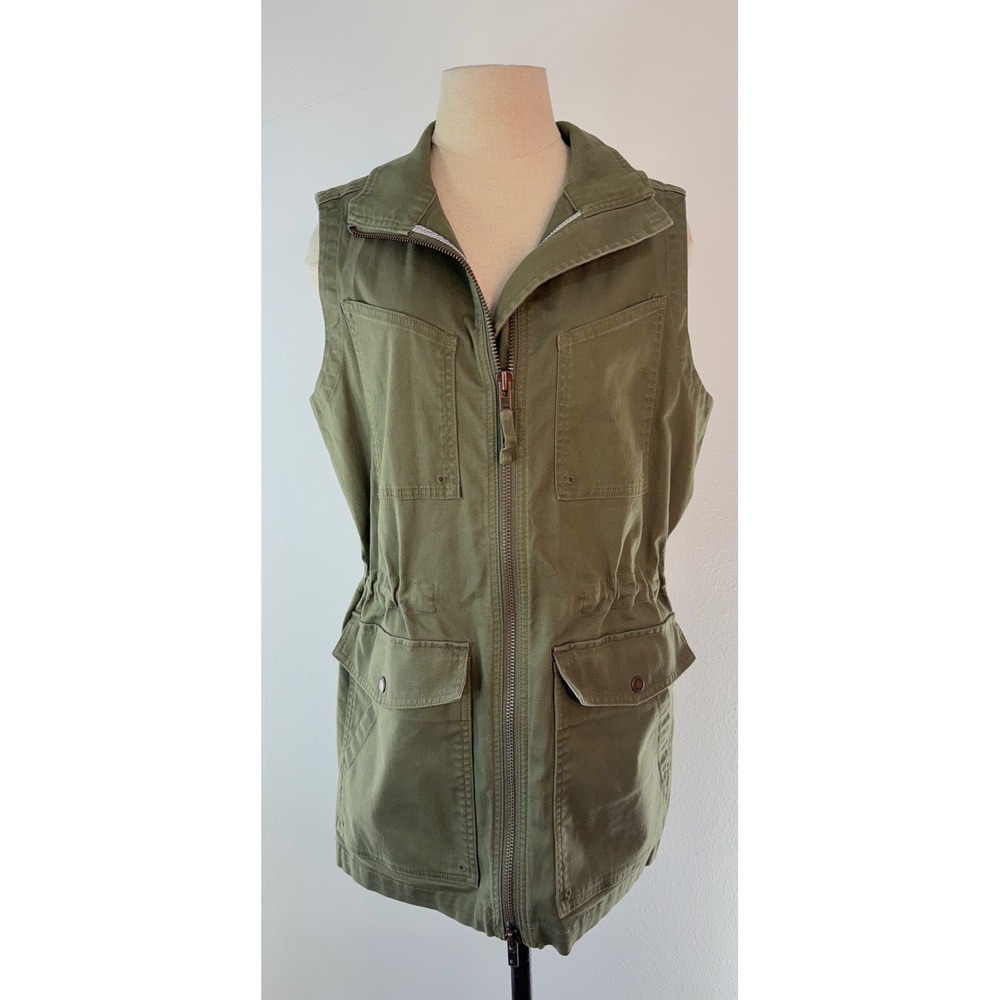 Duluth Trading Co DuluthFlex Fire Hose Coolmax Vest Medium Green Utility Outdoor